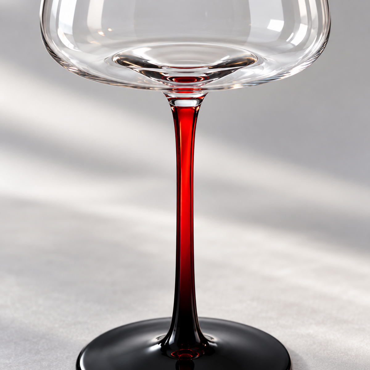 ๐ท Wine Glass | Crystal-Style | Dinner Table | Gift for Hosts | Red Stem Charm