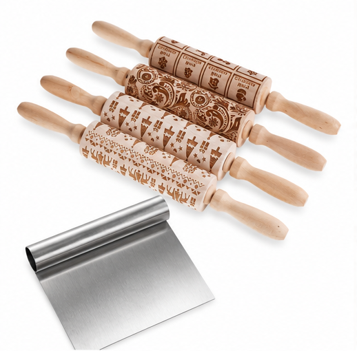 Slicing knife+rolling pin